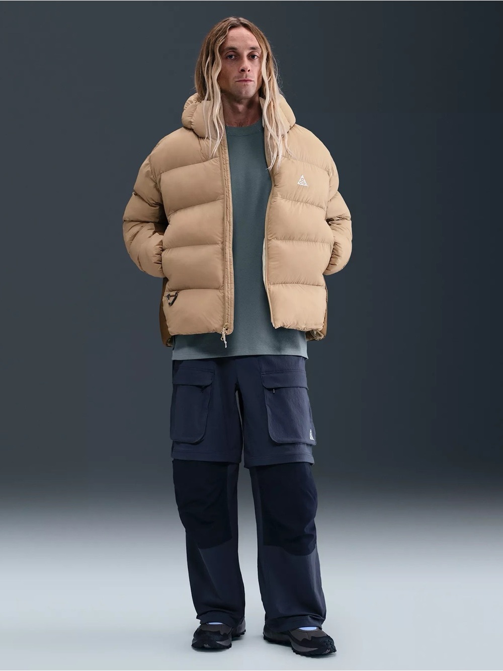 Nike ACG Men's 'Lunar Lake' PrimaLoft® Therma-FIT ADV Hooded Puffer Jacket XL